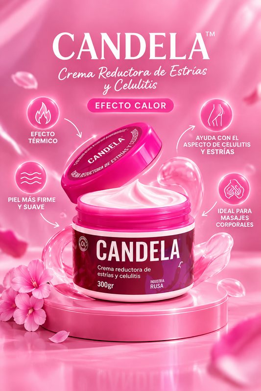 Crema Candela Anticelulítica y Reafirmante – Efecto Calor